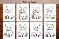 Cat Coloring Book - CraftNest - Digital Crafting and Art