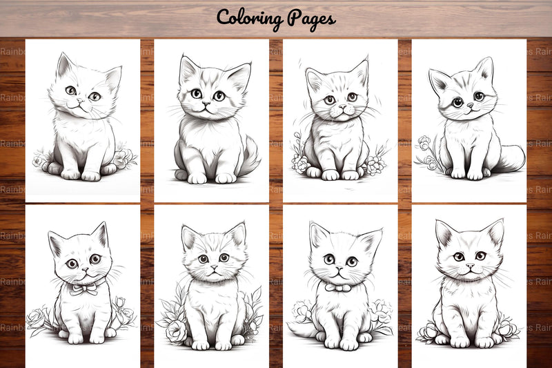 Cat Coloring Book - CraftNest - Digital Crafting and Art