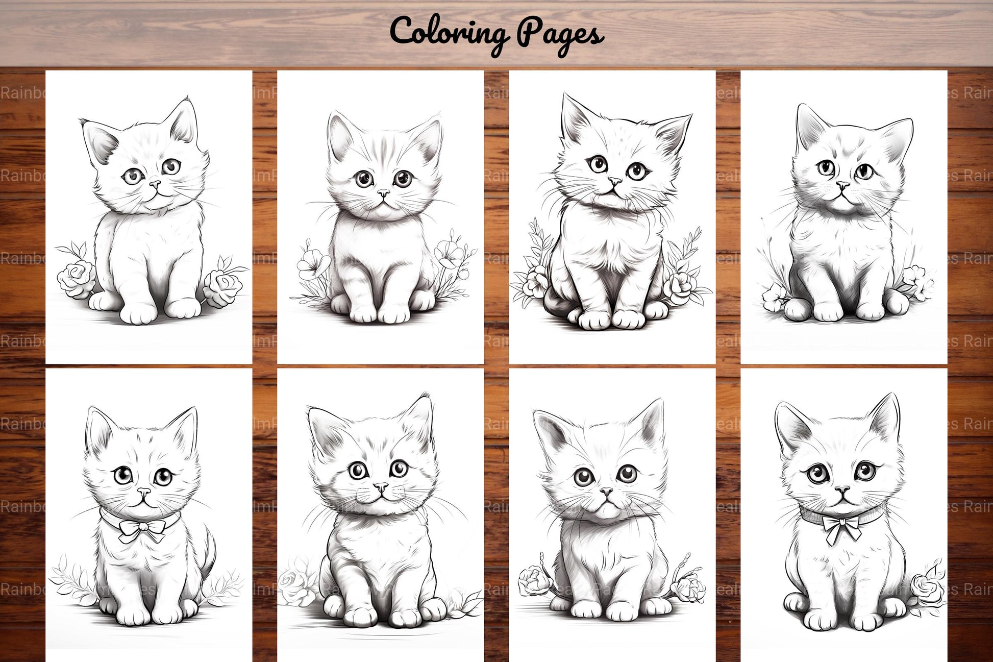 Cat Coloring Book - CraftNest - Digital Crafting and Art