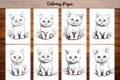 Cat Coloring Book - CraftNest - Digital Crafting and Art