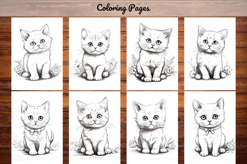 Cat Coloring Book - CraftNest - Digital Crafting and Art