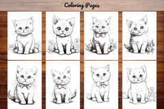 Cat Coloring Book - CraftNest - Digital Crafting and Art