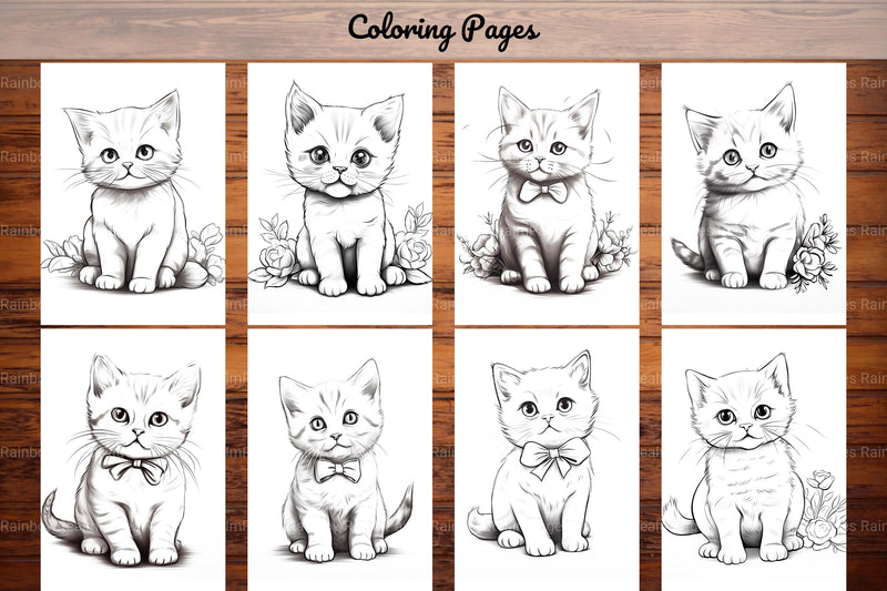 Cat Coloring Book - CraftNest - Digital Crafting and Art