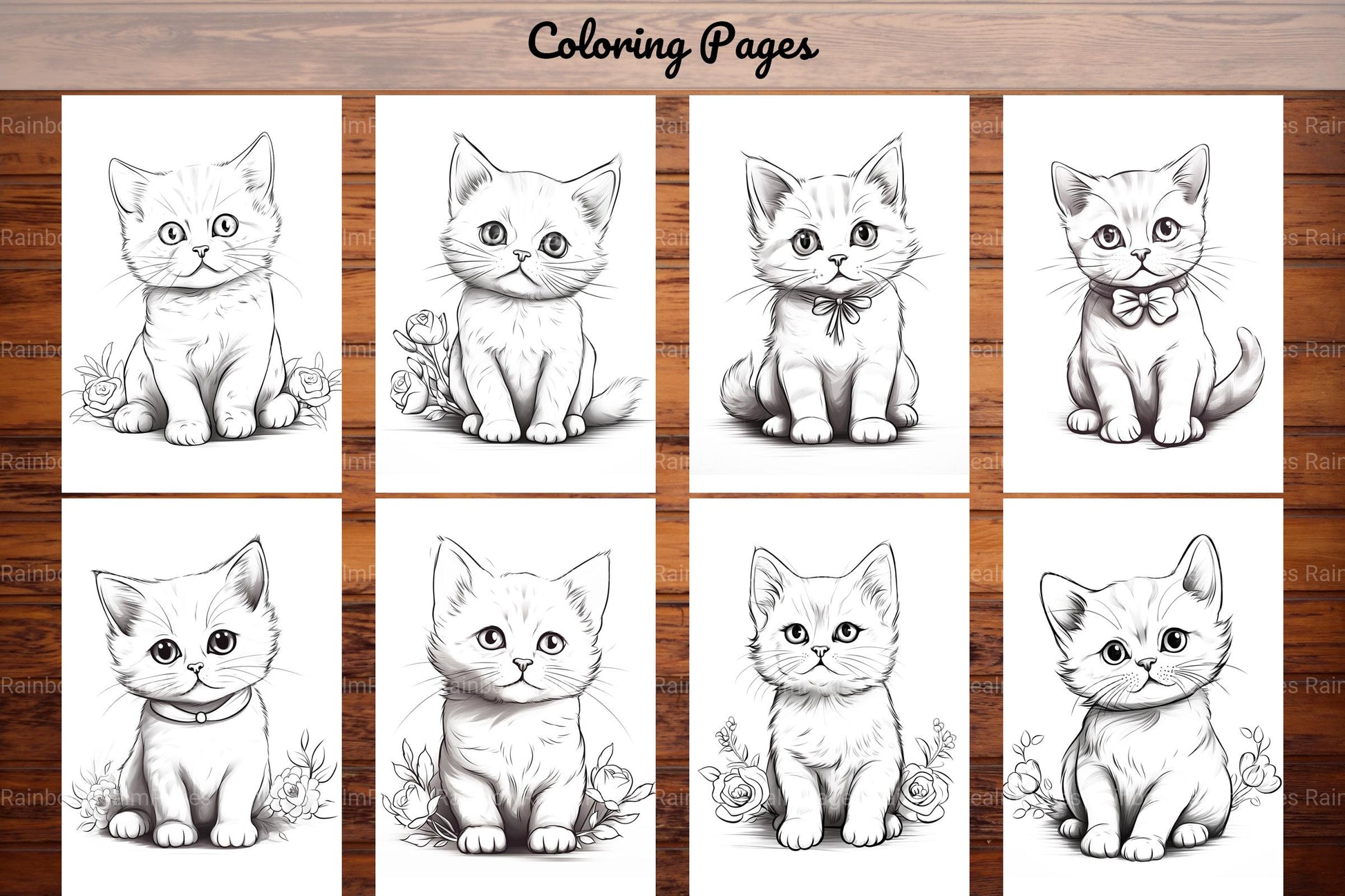 Cat Coloring Book - CraftNest - Digital Crafting and Art