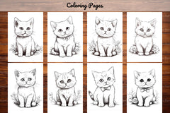Cat Coloring Book - CraftNest - Digital Crafting and Art