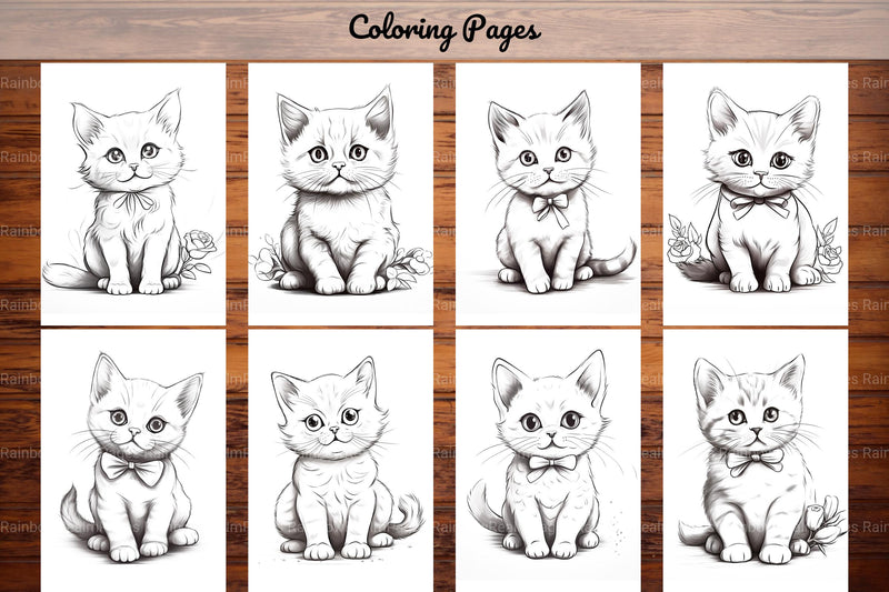 Cat Coloring Book - CraftNest - Digital Crafting and Art
