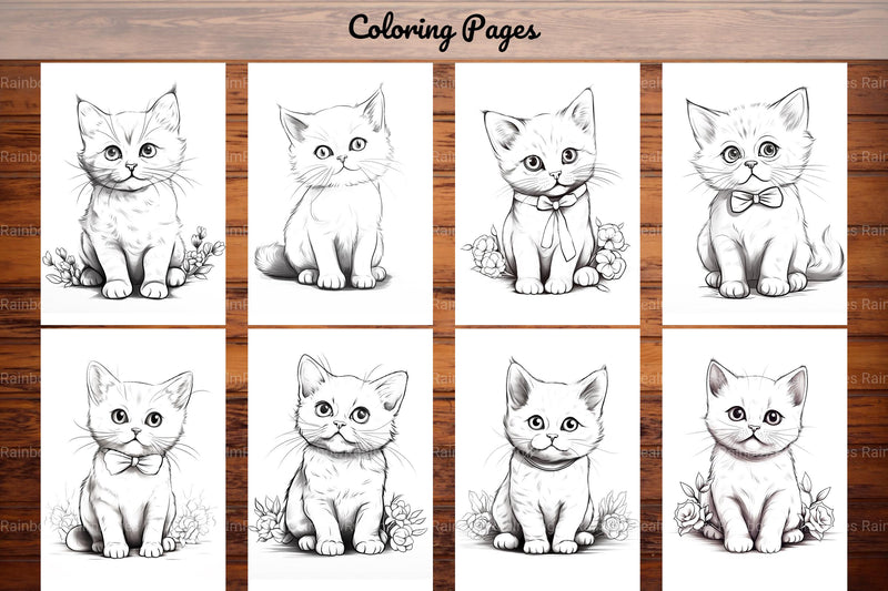 Cat Coloring Book - CraftNest - Digital Crafting and Art