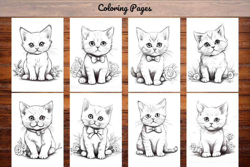 Cat Coloring Book - CraftNest - Digital Crafting and Art