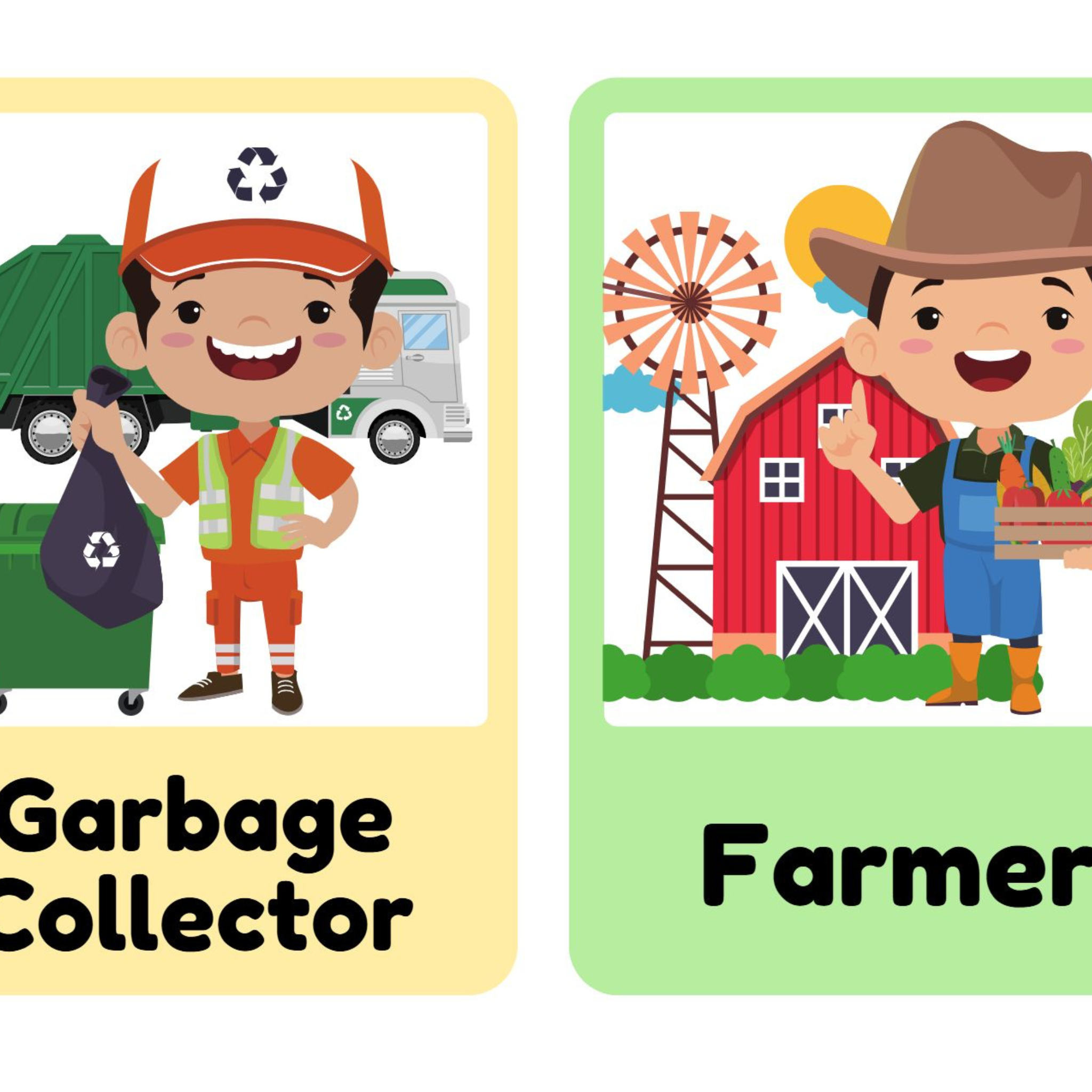 Community Helpers Flashcards for Kids