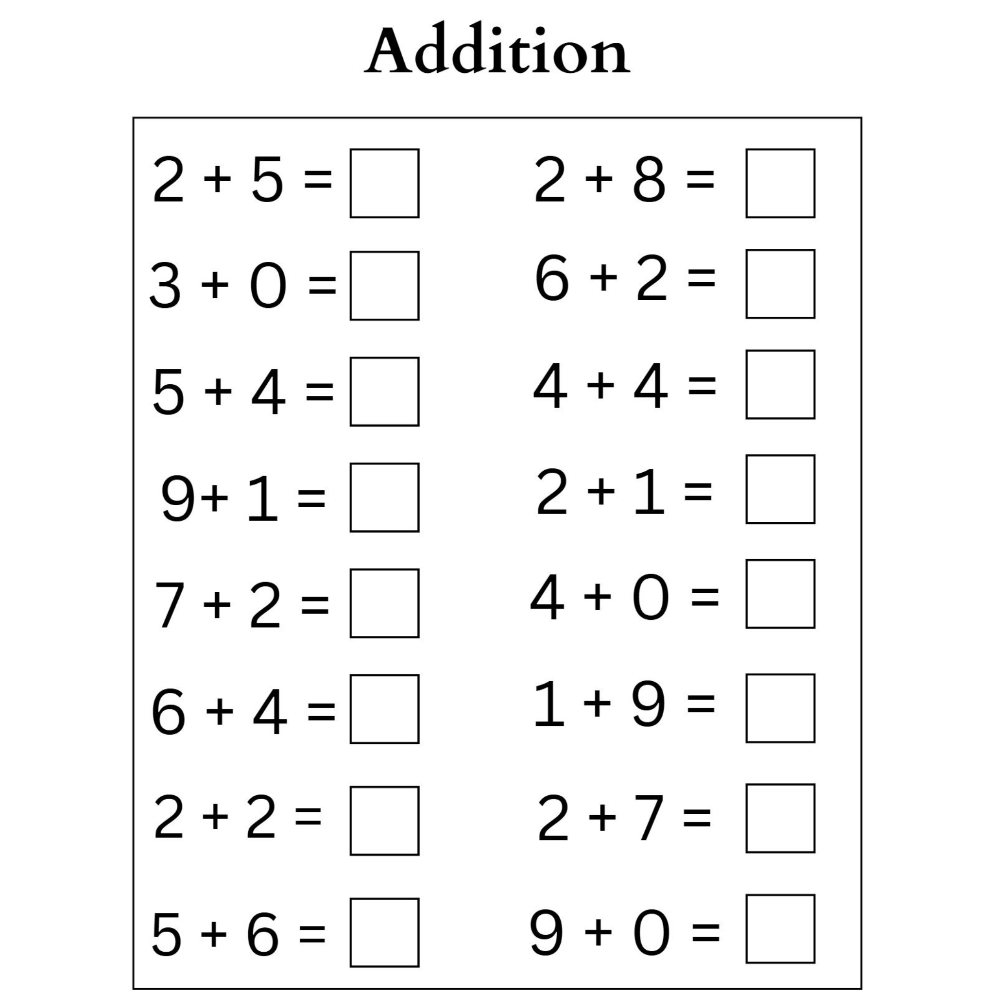 Worksheet Adding Same Number Simple Addition Number Worksheets