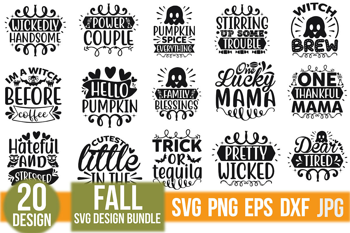 Fall SVG Bundle 7 - CraftNest - Digital Crafting and Art