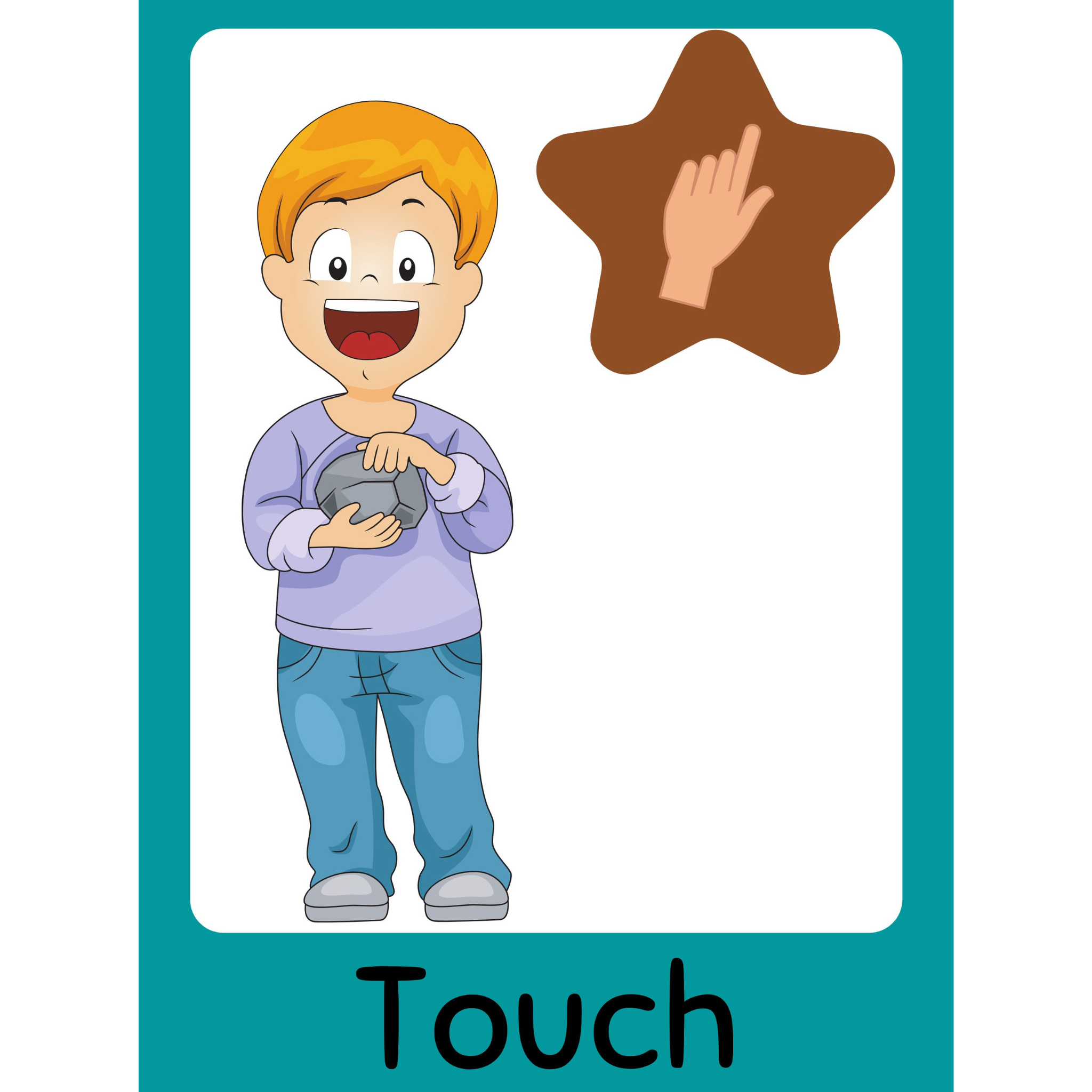 Five Senses Flashcards for Kids