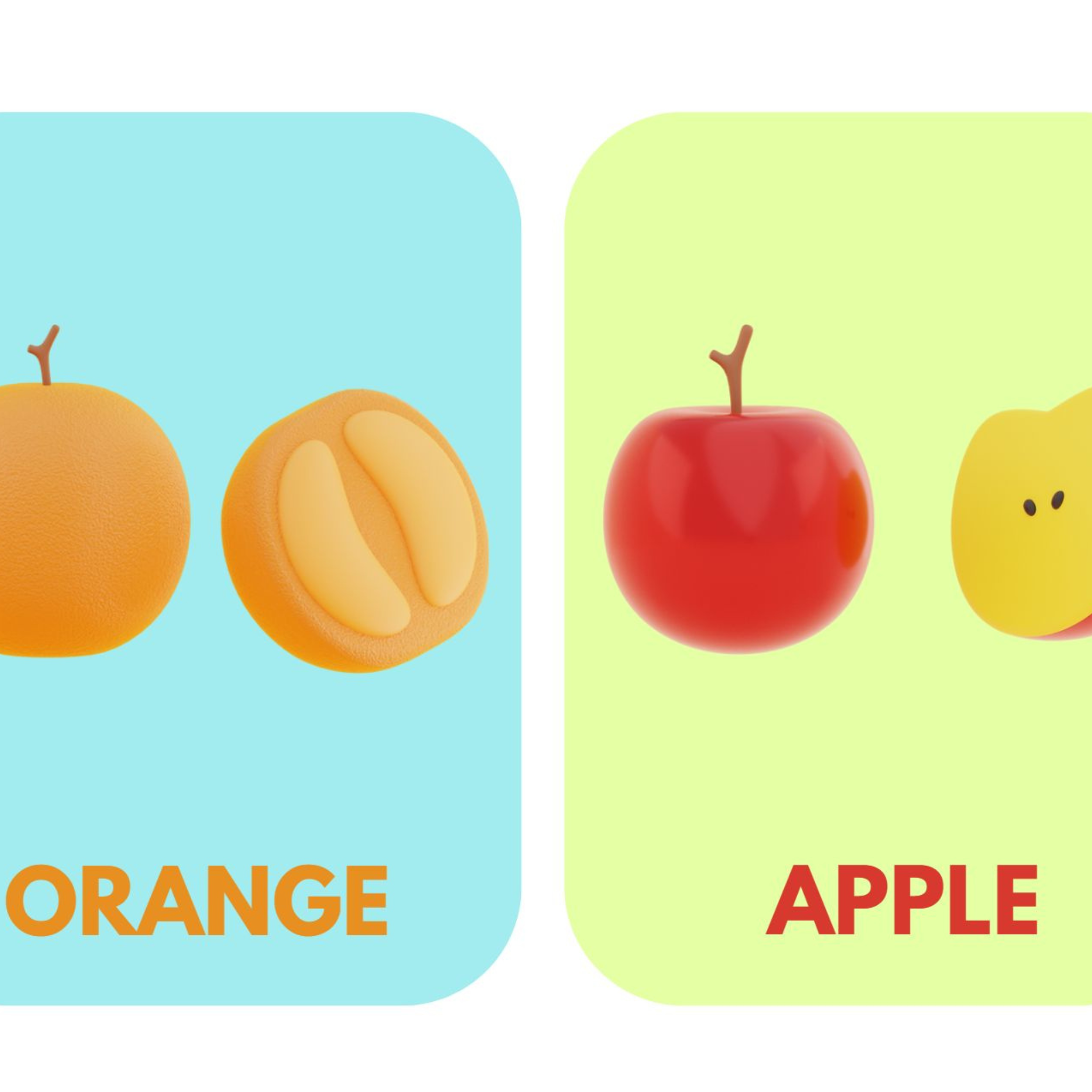 Fruit Flashcards for Kids