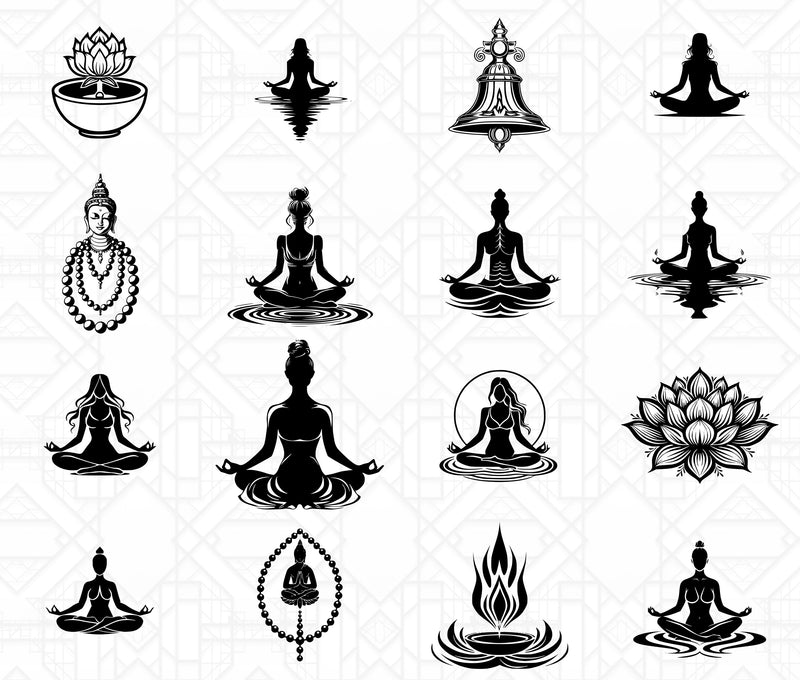 Yoga SVG Bundle - CraftNest - Digital Crafting and Art