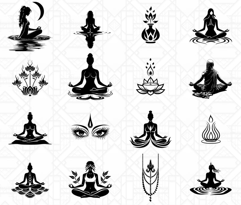 Yoga SVG Bundle - CraftNest - Digital Crafting and Art