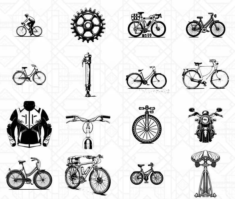 Bicycle Riding SVG Bundle - CraftNest - Digital Crafting and Art