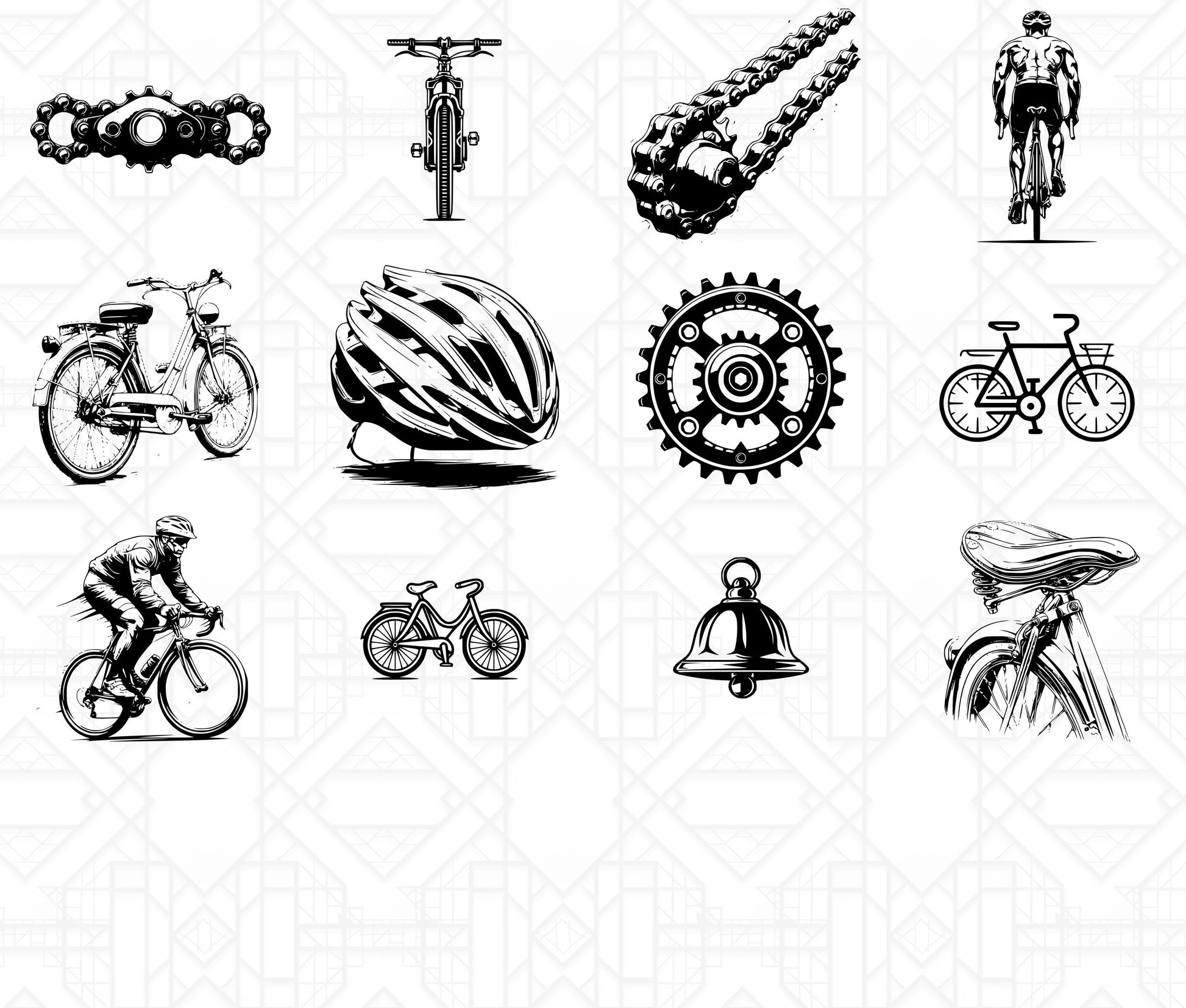 Bicycle Riding SVG Bundle - CraftNest - Digital Crafting and Art