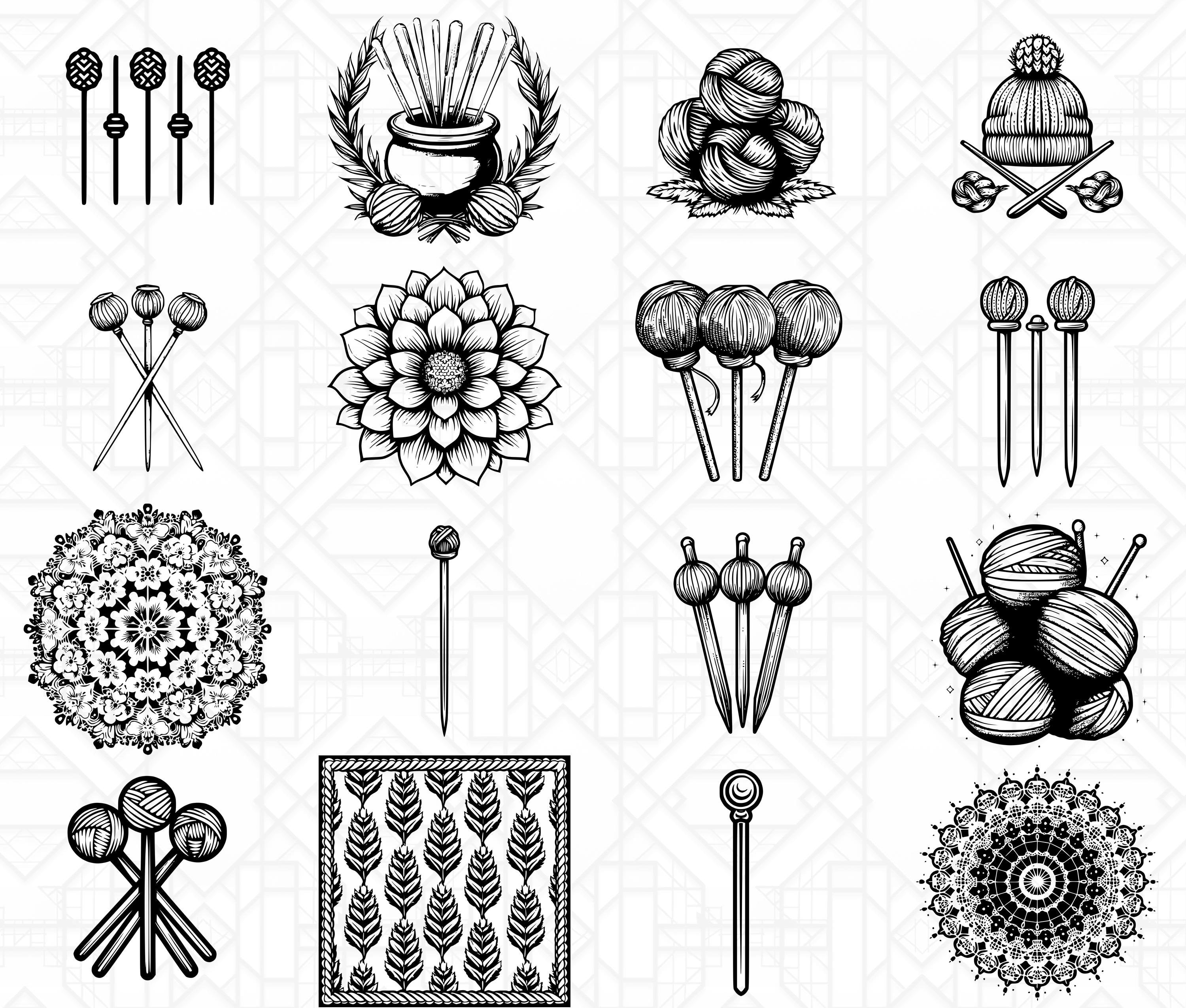 Knitting And Crocheting SVG Bundle - CraftNest - Digital Crafting and Art