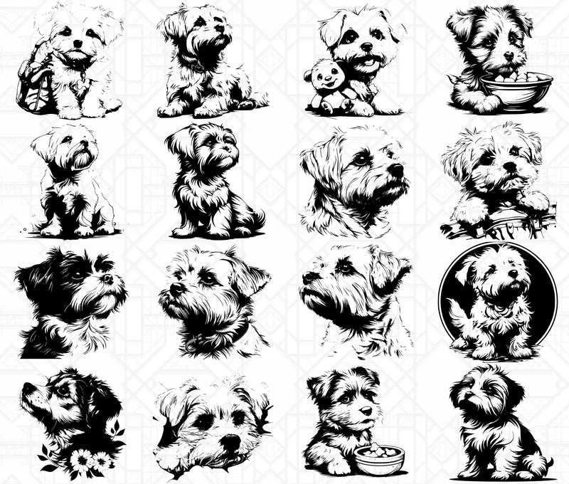 Maltese Dog SVG Bundle - CraftNest - Digital Crafting and Art