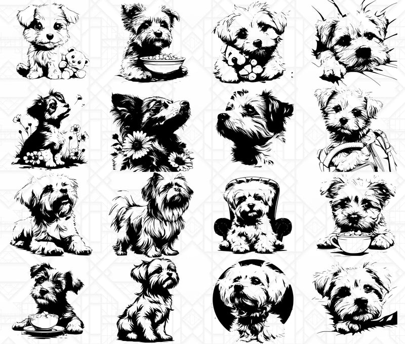 Maltese Dog SVG Bundle - CraftNest - Digital Crafting and Art