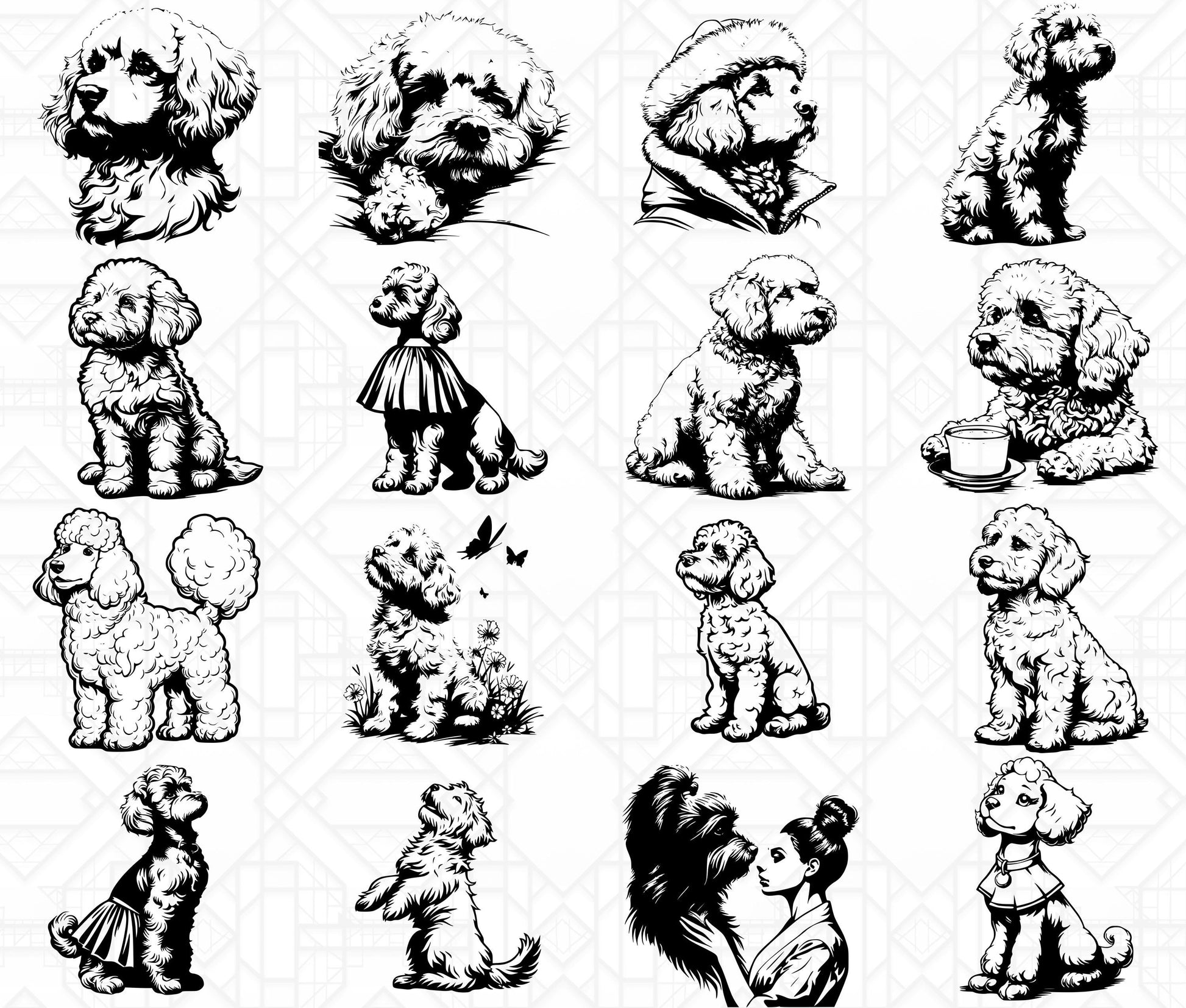 Poodle Dog SVG Bundle - CraftNest - Digital Crafting and Art