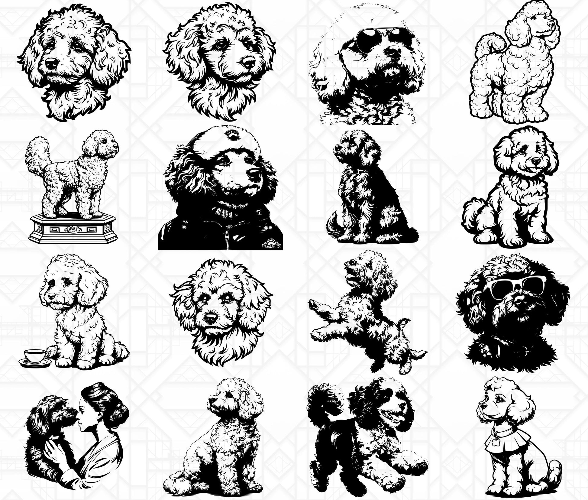 Poodle Dog SVG Bundle - CraftNest - Digital Crafting and Art