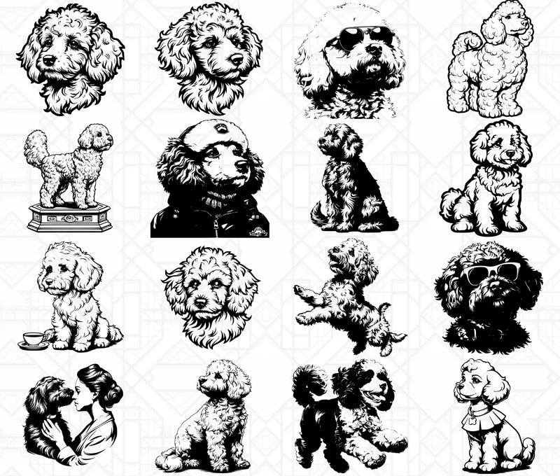 Poodle Dog SVG Bundle - CraftNest - Digital Crafting and Art