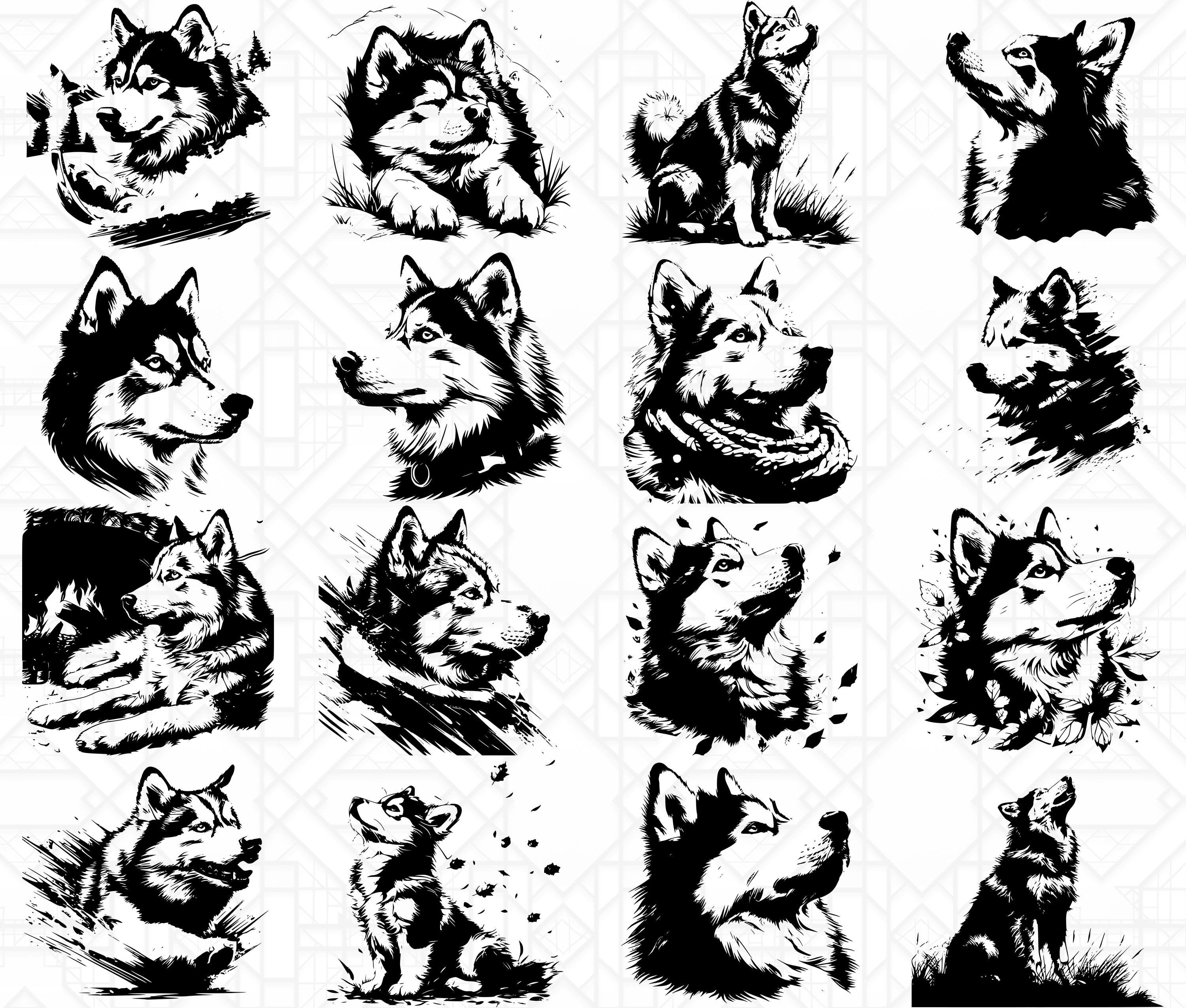 Siberian Husky SVG Bundle - CraftNest - Digital Crafting and Art