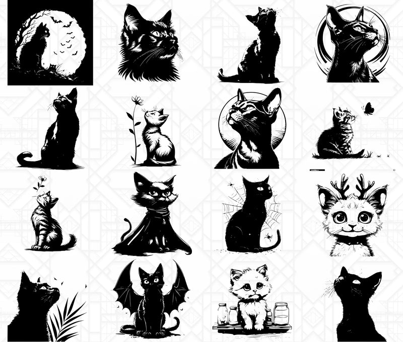 Funny Cats SVG Bundle - CraftNest - Digital Crafting and Art