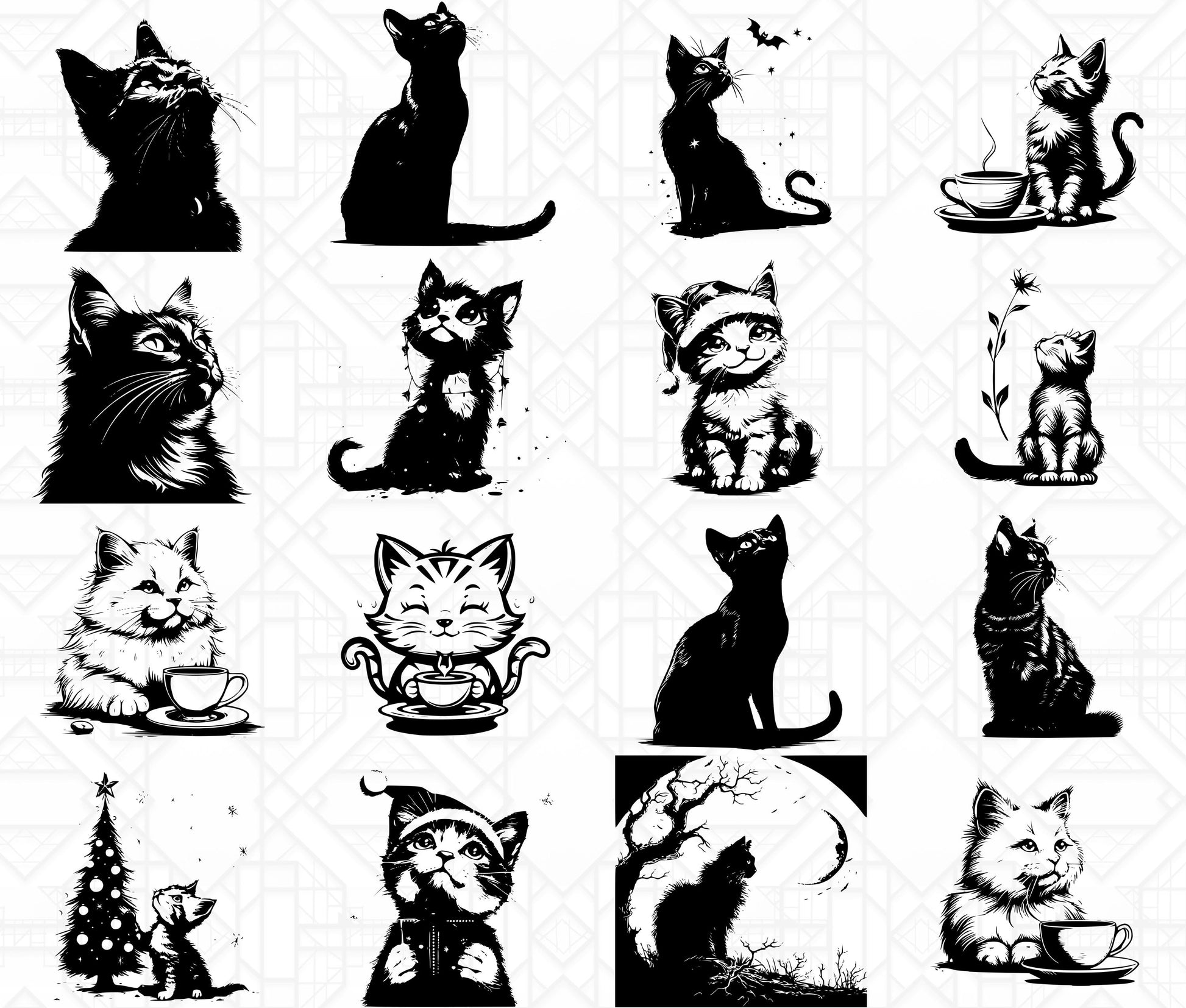 Funny Cats SVG Bundle - CraftNest - Digital Crafting and Art