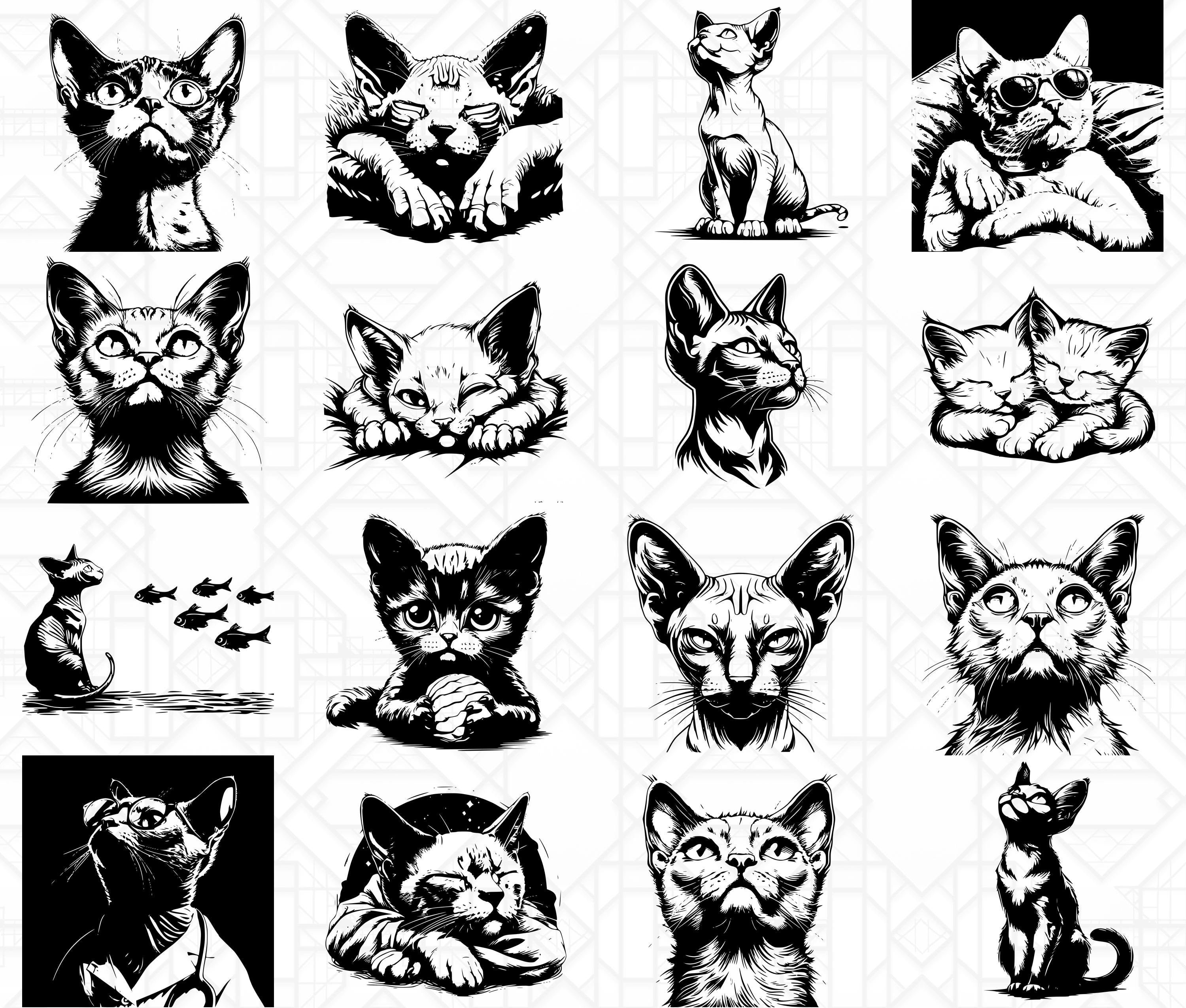 Sphynx Cats SVG Bundle - CraftNest - Digital Crafting and Art