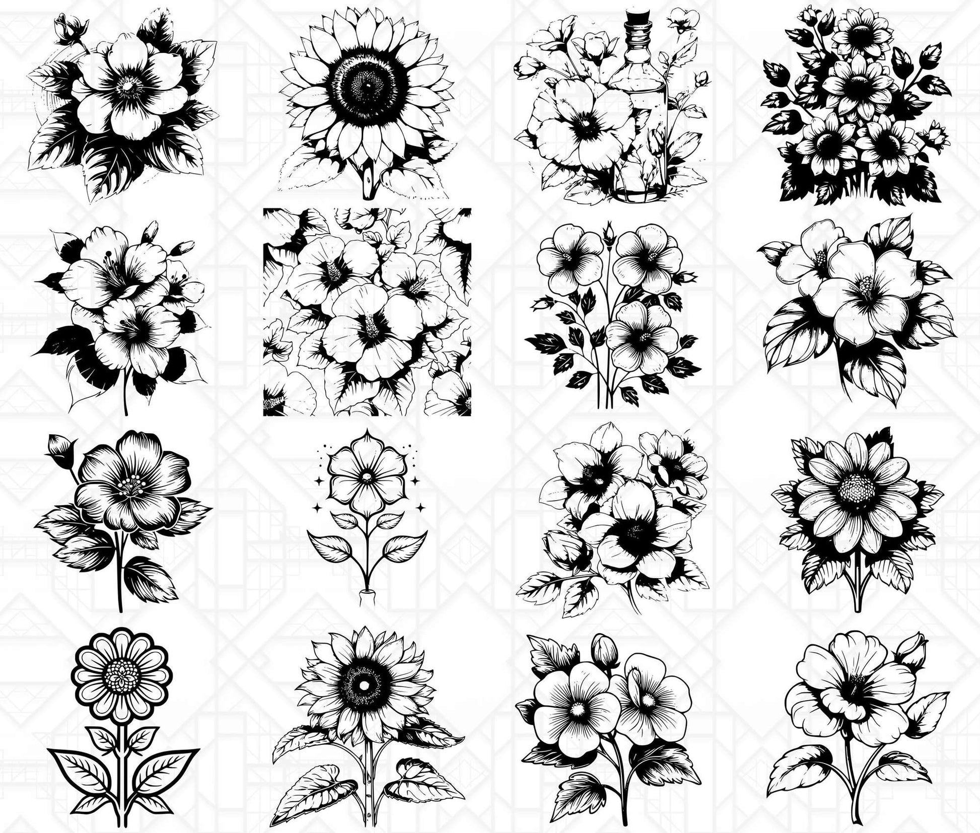 Flower Summer SVG Bundle - CraftNest - Digital Crafting and Art