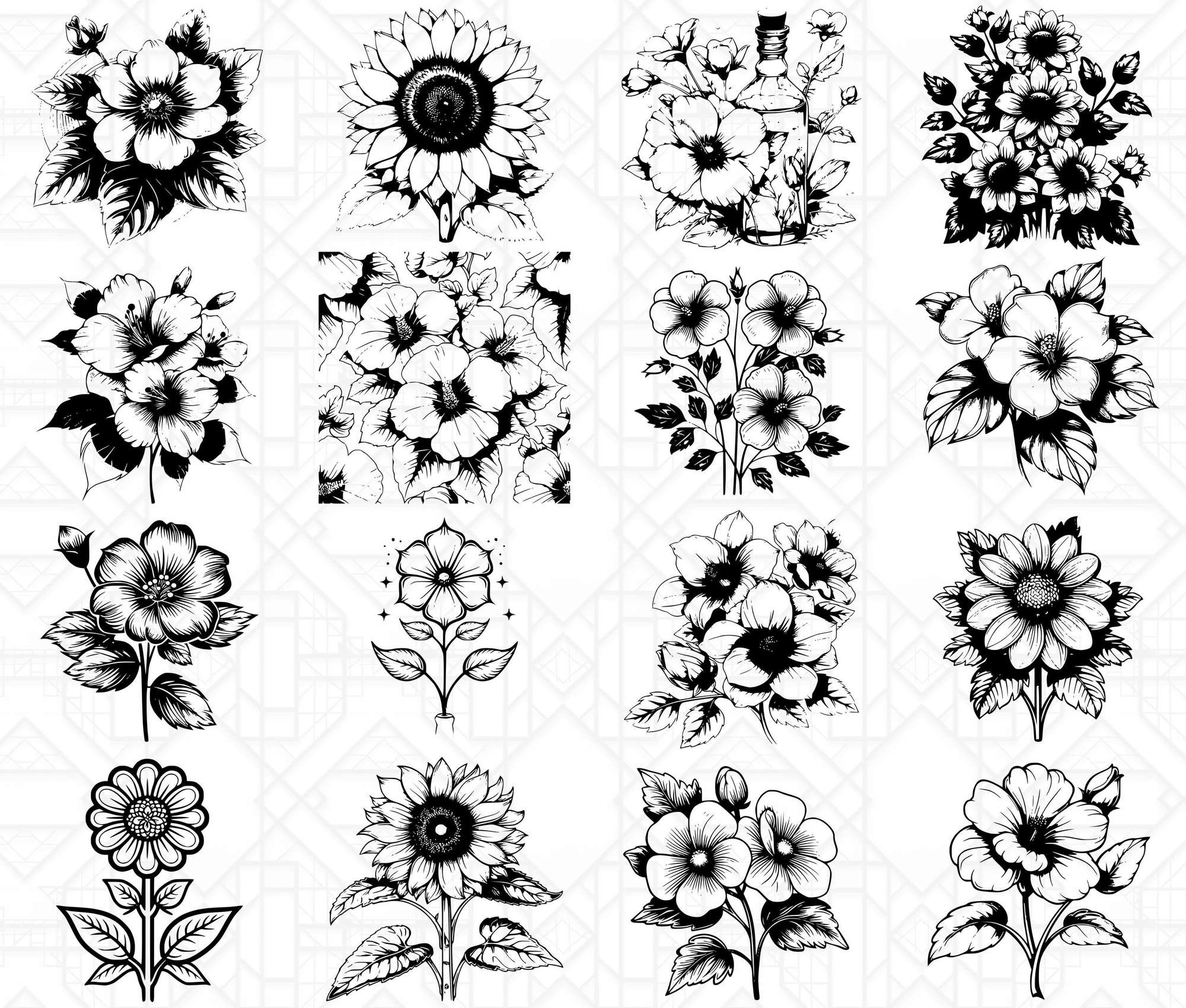 Flower Summer SVG Bundle - CraftNest - Digital Crafting and Art