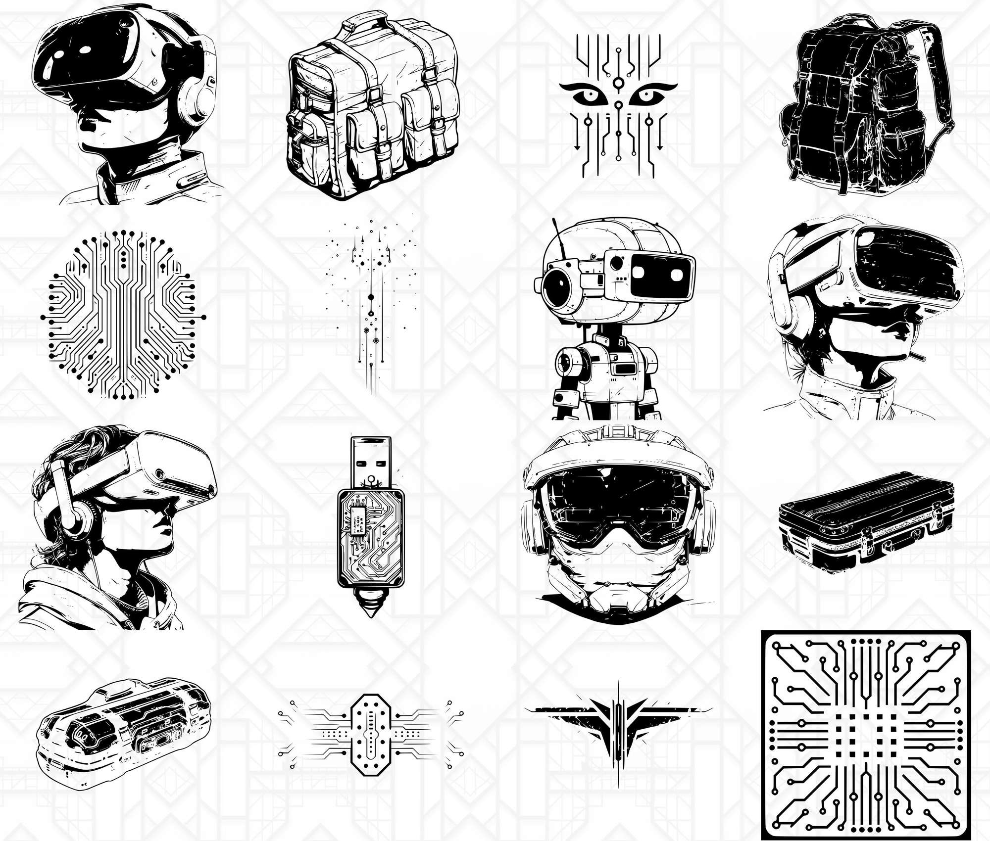 Cyberpunk Back To School SVG Bundle - CraftNest - Digital Crafting and Art