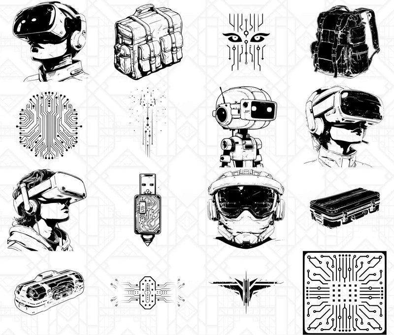 Cyberpunk Back To School SVG Bundle - CraftNest - Digital Crafting and Art