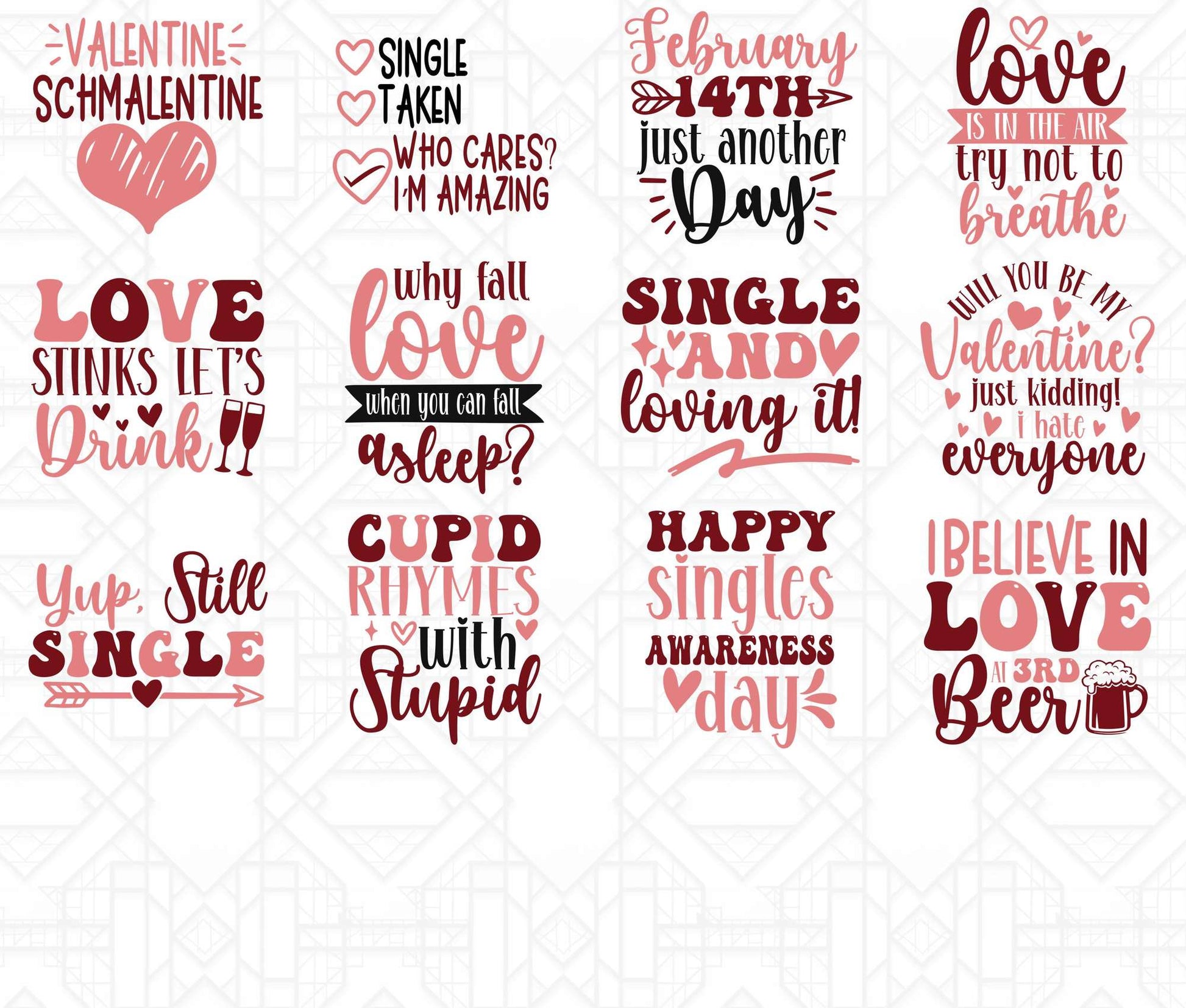 Anti Valentines Day SVG - CraftNest - Digital Crafting and Art