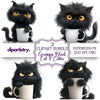 Black Grumpy Cat Clipart