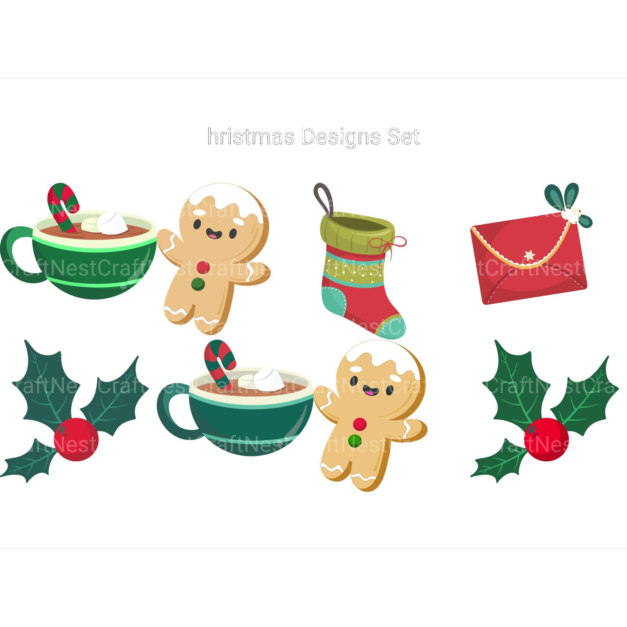 Christmas Designs SVG Set - CraftNest - Digital Crafting and Art