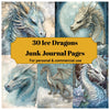 Ice Dragon Junk Journal Pages