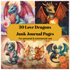 Love Dragons Junk Journal Pages