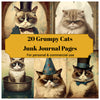 Grumpy Cats Junk Journal Pages
