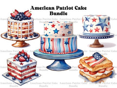 American Patriot Cakes Clipart - CraftNest