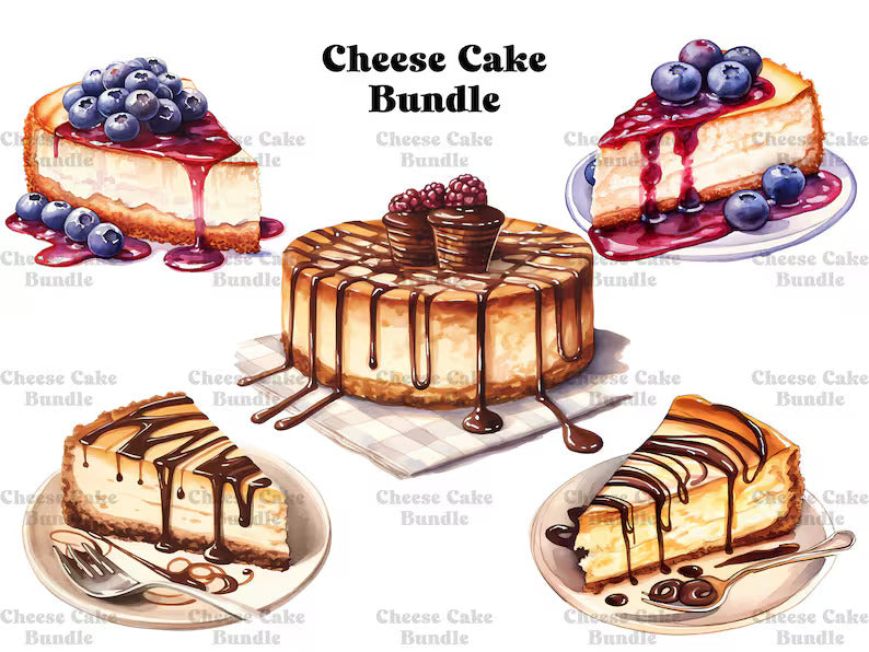 Cheese Cakes Clipart - CraftNest