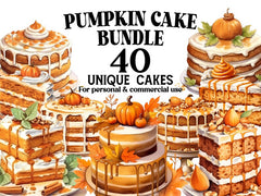 Pumpkin Cake Clipart - CraftNest