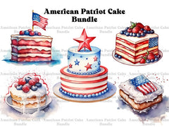 American Patriot Cakes Clipart - CraftNest