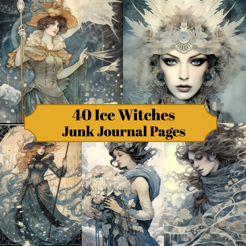 Ice Witches Junk Journal Pages