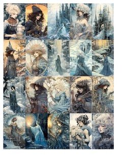 Ice Witches Junk Journal Pages - CraftNest - Digital Crafting and Art