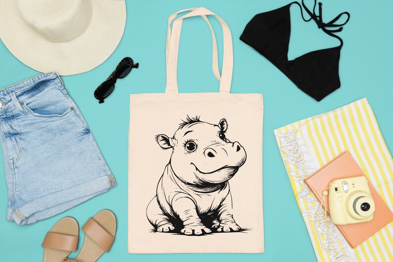 Baby Hippos SVG Bundle - CraftNest - Digital Crafting and Art