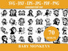 Baby Monkeys SVG Bundle