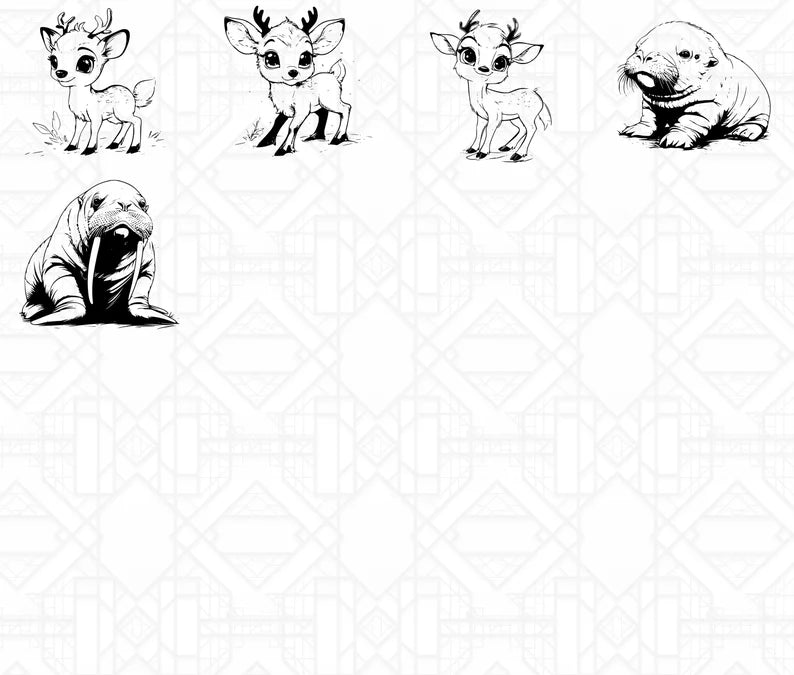 Cute Arctic Animals SVG Bundle - CraftNest - Digital Crafting and Art